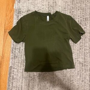 Green Crop-top